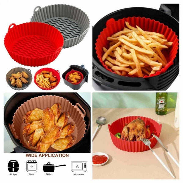 Silicone Reusable Air Fryer Baking Tray (Random Color) - Pkwebstore